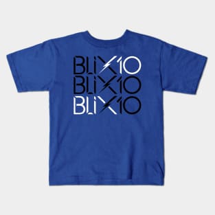 Blix10 Shirt - Triple B&W Kids T-Shirt